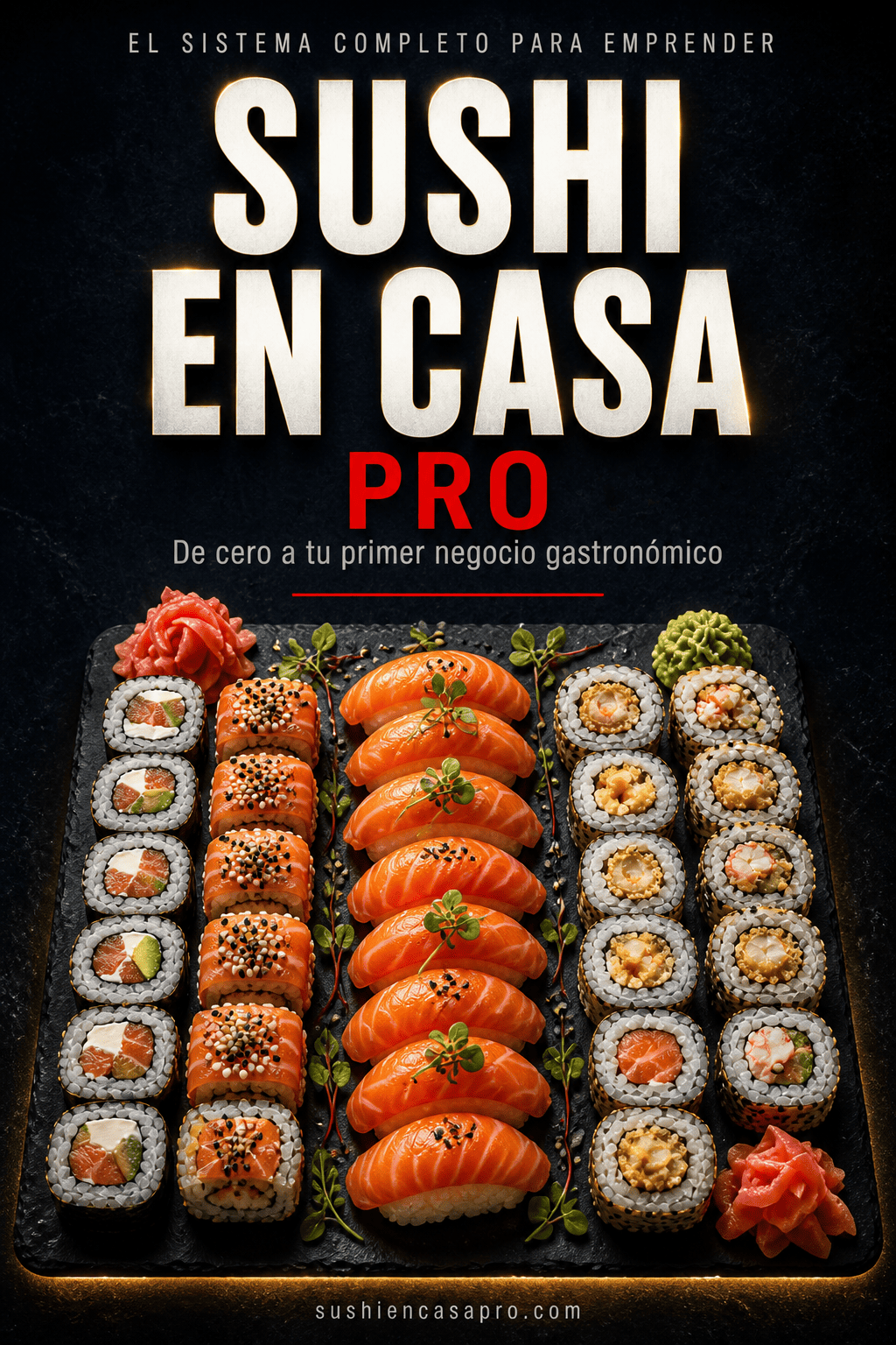 SUSHI EN CASA: De cero a tu primera venta en 14 días — las recetas, los costos reales y la estrategia que nadie te cuenta